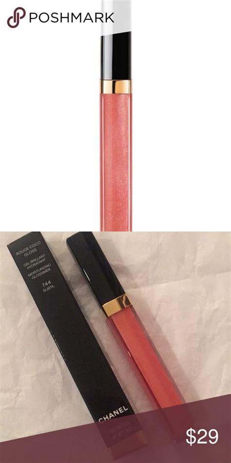 chanel lip gloss 744 subtil|Chanel Rouge Coco Gloss Review .